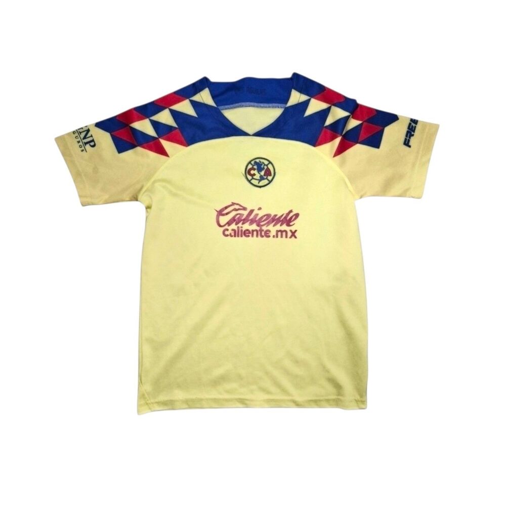 Club America Futbol Soccer Kids Yellow Jersey Size 9/10